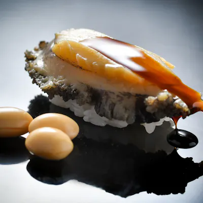 大豆と一緒に柔らかく炊き上げた『あわび大船煮』