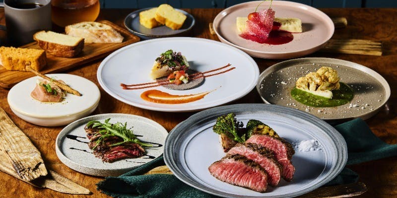 【黒毛和牛と厳選食材のGraphicスペシャルコース】選び抜かれた黒毛和牛と旬食材を堪能！全8皿
