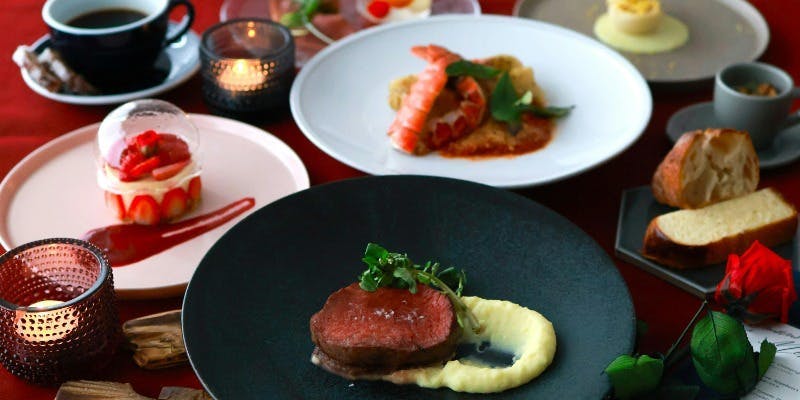 【クリスマス2025】A5ランク山形牛がメイン全6皿ノンアルコールカクテル等3種（12/24～25）