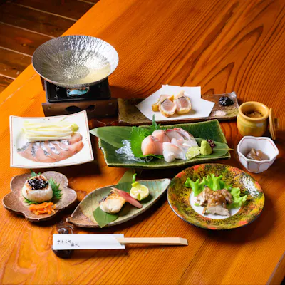 「さわら」を味わえるコースの数々(6,000円~)