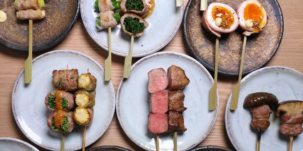 牛タンと野菜巻き串 おくを 難波店