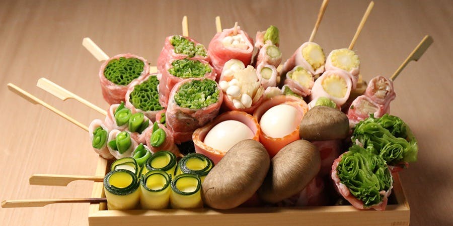 牛タンと野菜巻き串 おくを 難波店