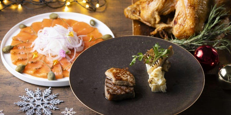 【クリスマス】ディナービュッフェ×国産牛ロースのグリル