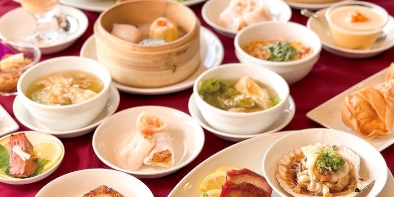 【大人数歓迎】夜景×完全個室の贅沢点心コース｜飲み放題付