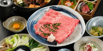 【いづつ屋すき焼きコース】料金に応じてお肉のグレードが選べます - いづつ屋 先斗町店
