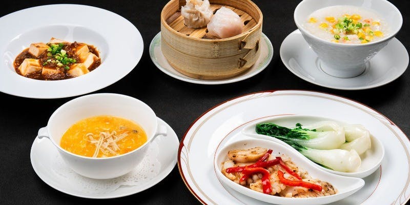 【11・12月】コース「桔穂（きほ）」和牛挽肉入り麻婆豆腐、とうもろこしと海老入り中華粥など全7品