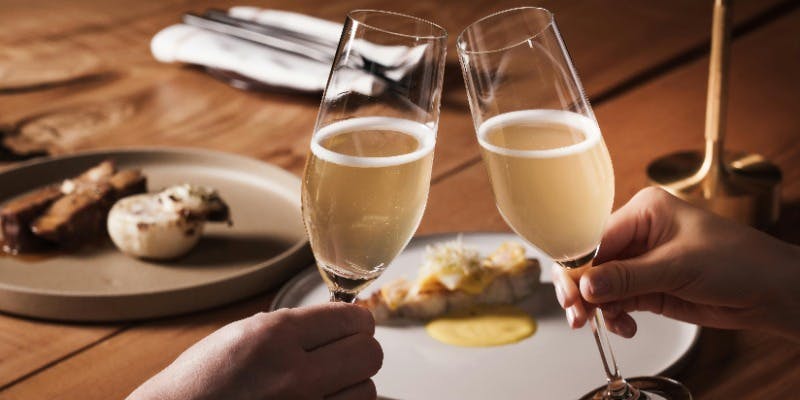 【記念日・誕生日に】おまかせディナーコース＋グラスシャンパン＆デザートプレート付