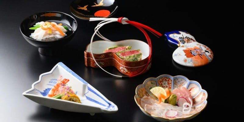 記念日仕様の厳選食材天婦羅会席コース【祝】