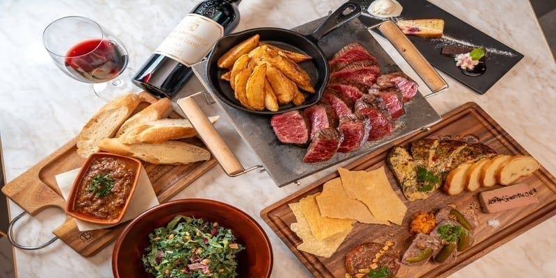 【スペシャルコース】赤城牛ステーキ×シェフお薦め料理7皿＋飲み放題150分