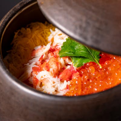 最高級蟹を使用した至高のコース料理