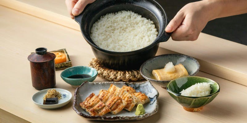 濱千特製釜炊きご飯と鰻半尾焼御膳