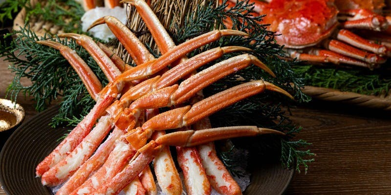 1/2～【2時間飲み放題付】本ズワイ蟹 食べ放題 9,999円（税込）