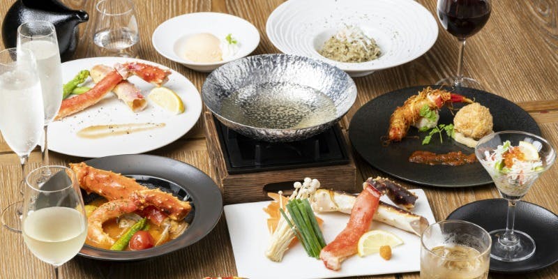 【2時間飲み放題付】極上蟹づくし至福コース 9品 15,000円（税込）