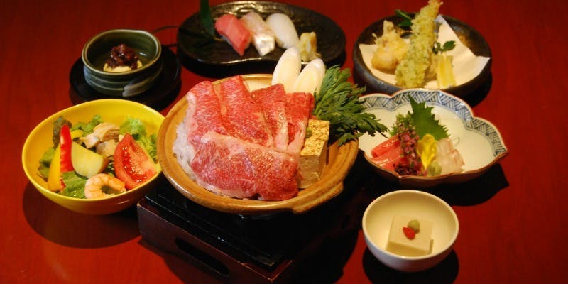 【ご接待/ご会食】一人一鍋会席　神戸牛すき焼きコース＋2時間飲み放題