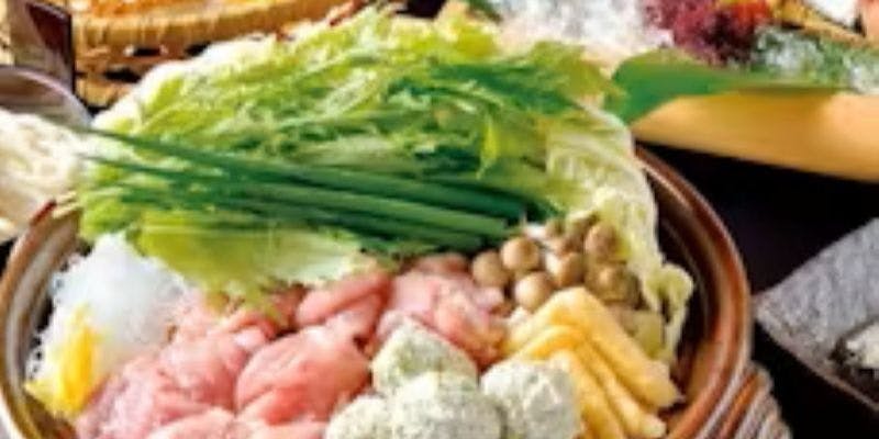 【ご宴会/忘年会】大山鶏とつくねのハリハリ鍋コース　＋2時間飲み放題