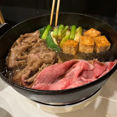 特製の割り下で味わう絶品のすき焼き