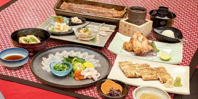 【季節会席～冬～】（旬のうなぎとフグを堪能！フグのてっさと唐揚げ付き）