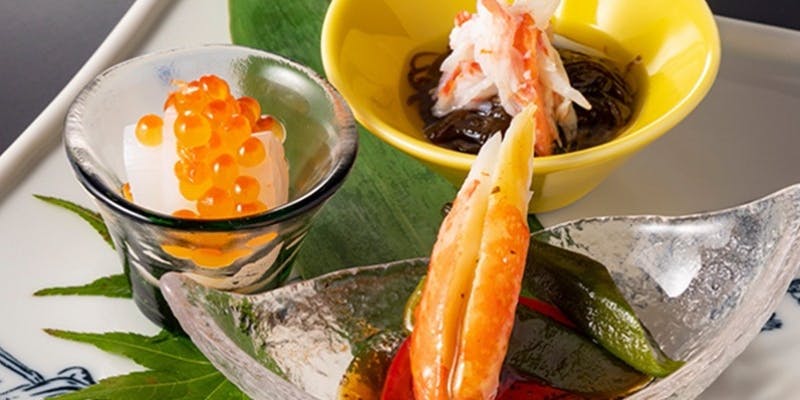 蟹とお寿司コース