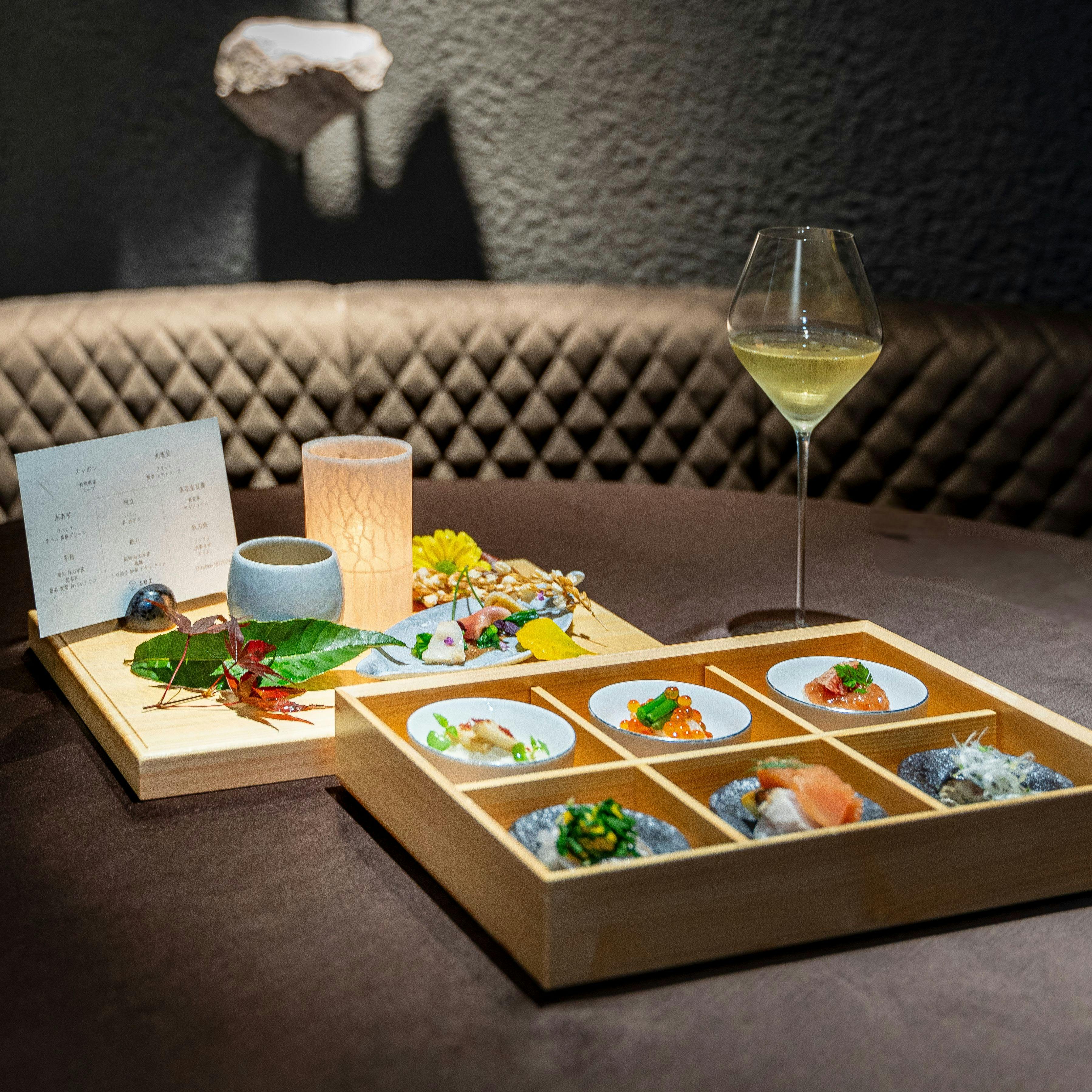 sez 【Lunch sez sp】スペシャリテの八寸、パスタは自家製、鰻は炭火