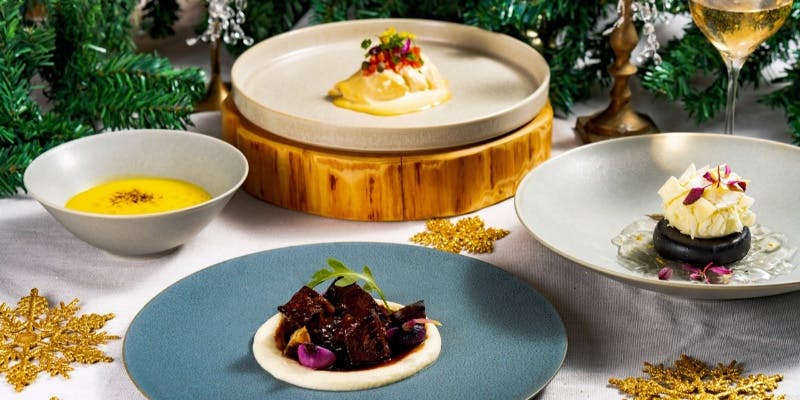 【醍醐】牛肉の赤ワイン煮込みなど全5品＋クリスマスカクテル