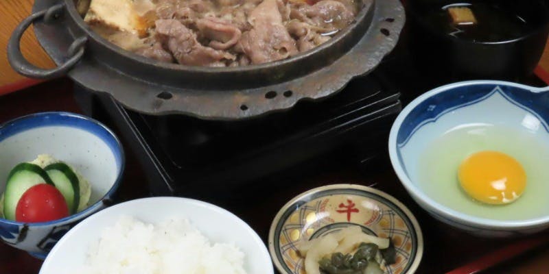 ネット予約限定【今週のイチ推しランチ！】　捨吉鍋（牛鍋）御膳　今だけお造りサービス！