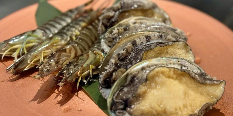 【siaおすすめコース】田村牛サーロインステーキや鮑、車海老など全9品