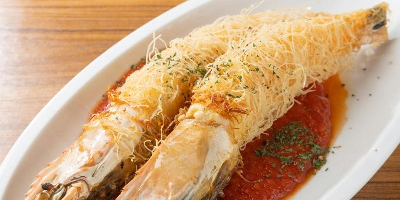 【プレミアムコース】贅沢な洋食プラン 1番人気の海老のカダイフもご堪能 全7品