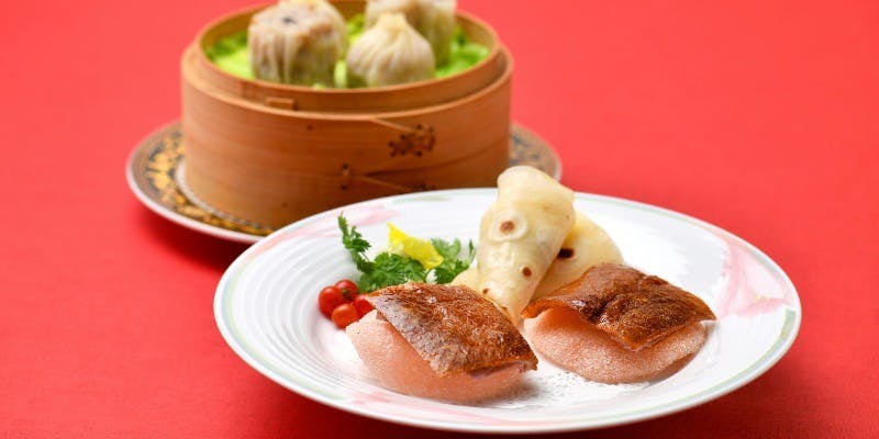 【ランチ ノーブルコース】フカヒレ煮込みや小籠包・北京ダックが入った全10品