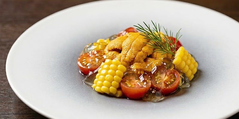 麻布 KIZAN 【Omakaseライトコース】前菜はすべて魚介。囲炉裏焼きの