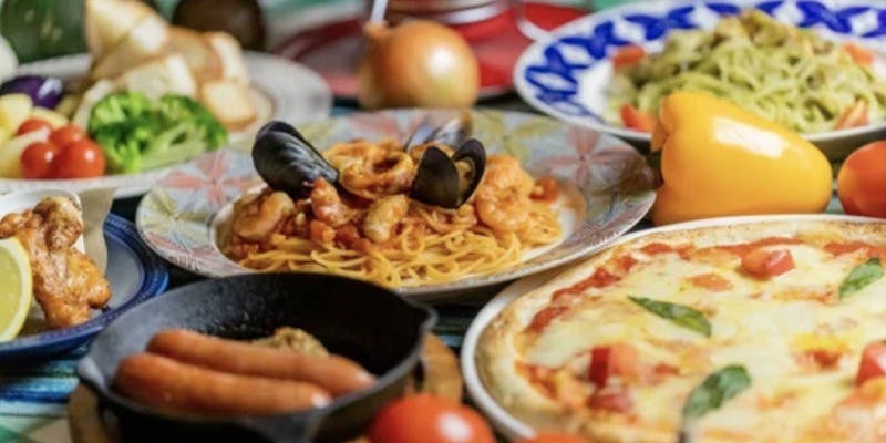 【忘年会】全7品大皿提供＋飲み放題付