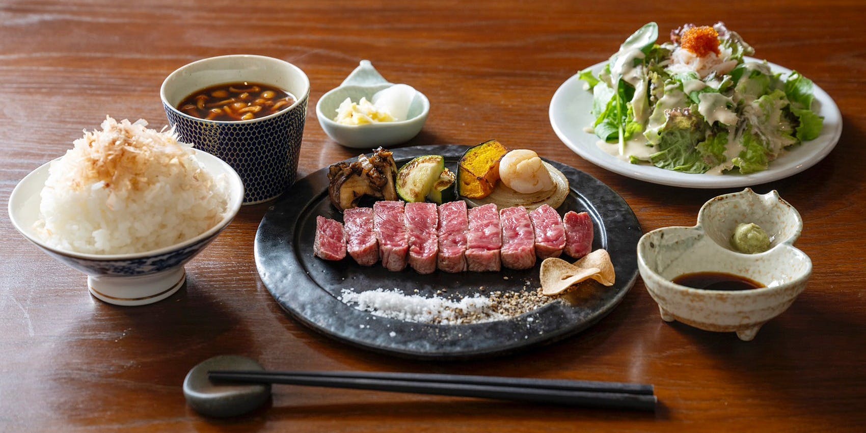 KOBE STEAK 青斜塔 神戸牛上赤身ステーキ180gセット /Kobe beef