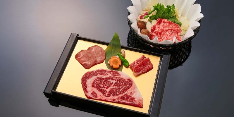 【12/1～1/3】期間限定カニ付き【雪の宴】焼肉＆すきやき食べ放題　飲み放題付き120分
