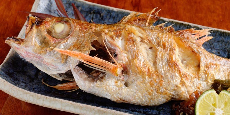 のどぐろの姿料理が食べられるコース　9品