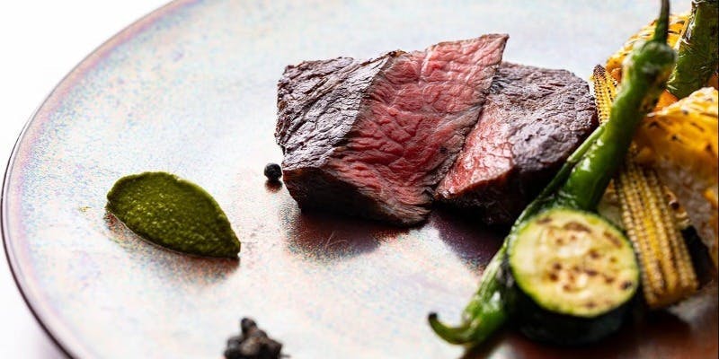 【Cコース】ソムリエセレクト飲み放題付！A5フィレ＆サーロインの食べ比べ等 全13品（3時間飲み放題）