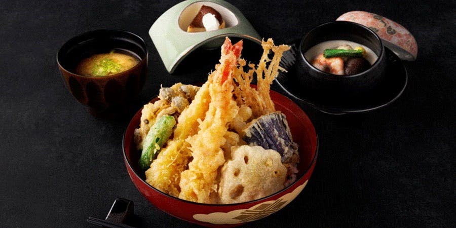 飯台 Japanese dining 洵／スタジアムシティホテル長崎 天丼セット ランチ