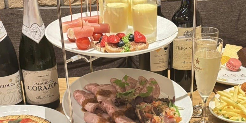 【大人の女子会プラン】リゾット、アクアパッツァ、デザートプレート付き　3時間飲み放題　5500円