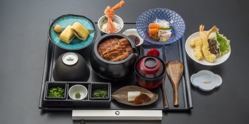 【一期一会膳】～ひつまぶし・う巻き・お造り2種など全8品＋お土産にお箸付き