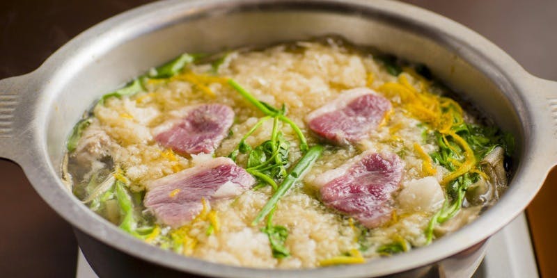 【冬限定】河内鴨のみぞれ鍋のコース