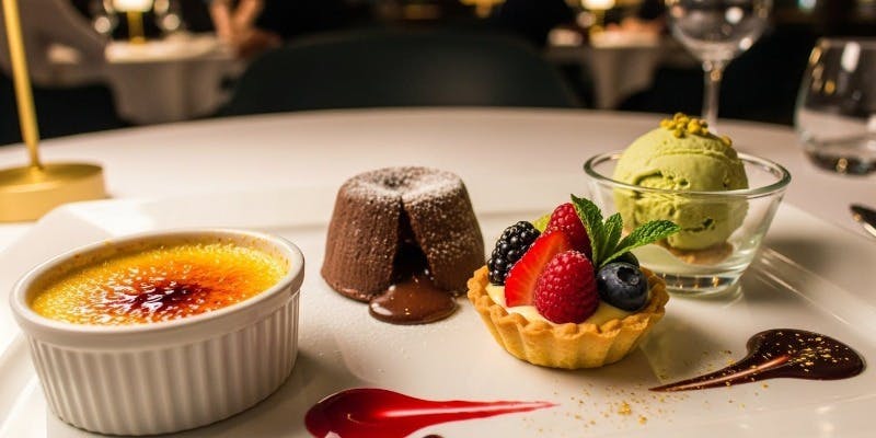 【Xmas2025】3日間限定クリスマスディナー　デザートグレードアップ　女子会プラン　全6品