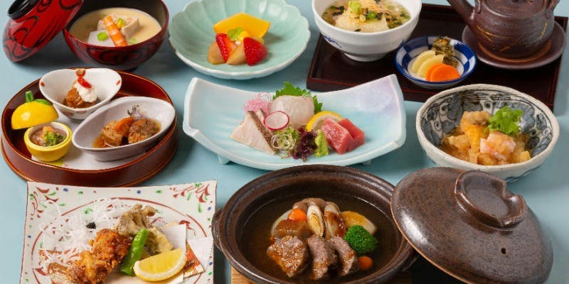 【旬菜会席】長崎県産ヒラマサみぞれ煮　長崎県産フグ竜田揚げ　など全8品