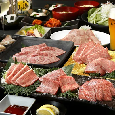A5黒毛和牛の極上焼肉&しゃぶしゃぶを心ゆくまで