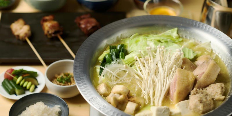 【期間限定 極み水炊きコース】厳選焼鳥とTORIKURAが手掛ける至高の水炊きコースを堪能。