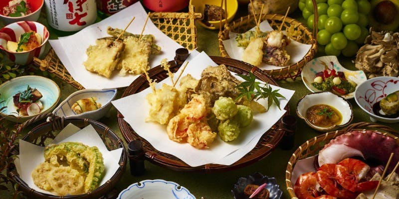 〇懐石ブッフェ＜季節のオードブル付＞19時30分～90分コース（フリードリンク）（中学生以上）