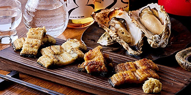 炉端 鰻 牡蠣 浜名荘