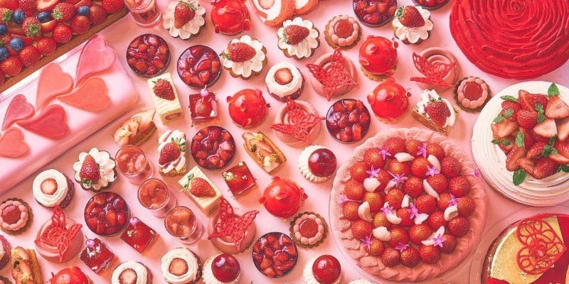 イチゴ尽くしのスイーツビュッフェ 「ストロベリーにメロメロ～Strawberry Addict～」