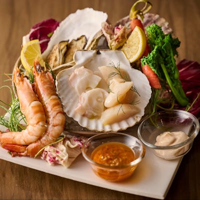 看板メニュー『シーフード・プラッター』
