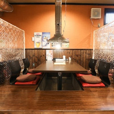 堀りごたつ席でリラックス。北広島での食事や飲み会に。