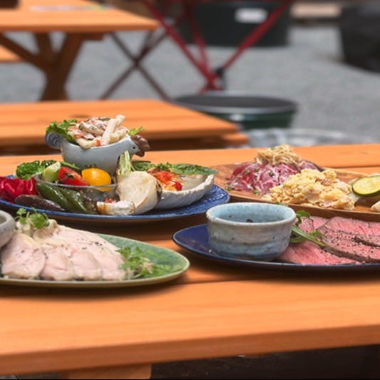 新鮮な食材を使った多彩な料理