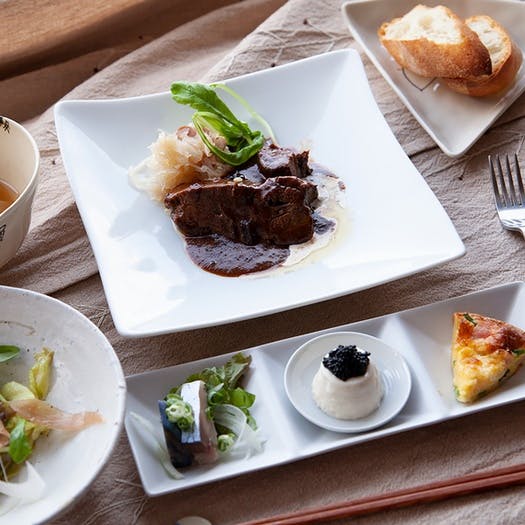 新鮮な食材を使った本格フレンチ