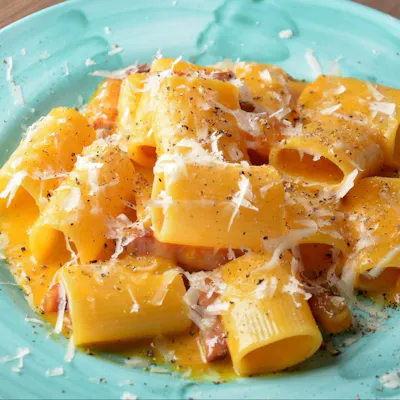 ローマ料理といえば、定番のカルボナーラ